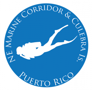 Icon of Puerto Rico's habitat focus area shows a scuba diver