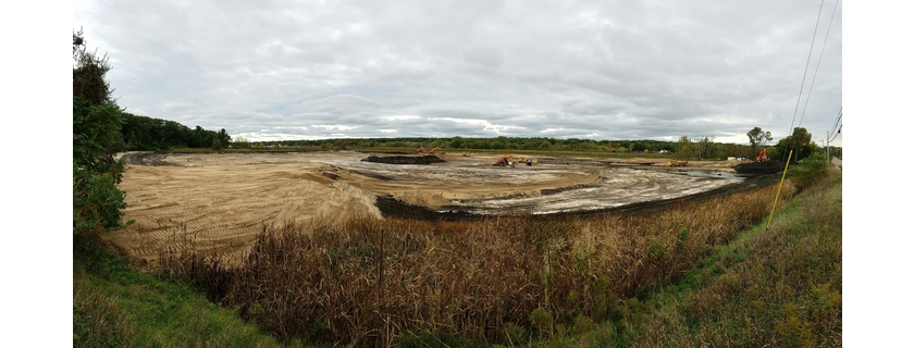 Restoration at Bear Creek, October 2016. Photo credit: Terry Heatlie.