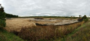 Restoration at Bear Creek, Muskegon Lake, October 2016.