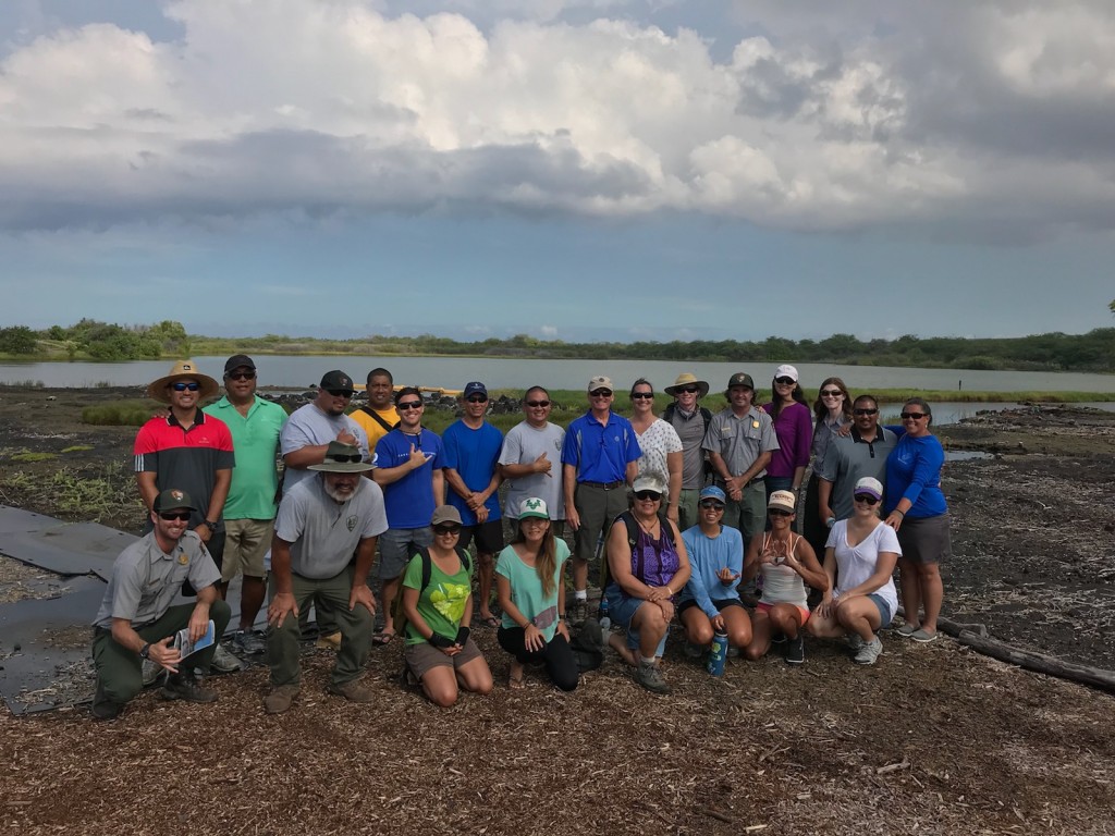 The Hui Loko members are actively restoring and conserving the fishponds and anchialine pools of West Hawaii. Photo Credit: The Nature Conservancy.