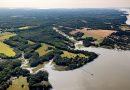 An aerial view of part of the Middle Peninsula Habitat Focus Area